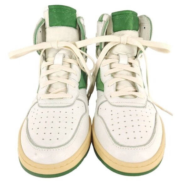 Rhude Rhecess-Hi Sneakers 8 Men's Hunter Green Sneakers Rare - Picture 3 of 13